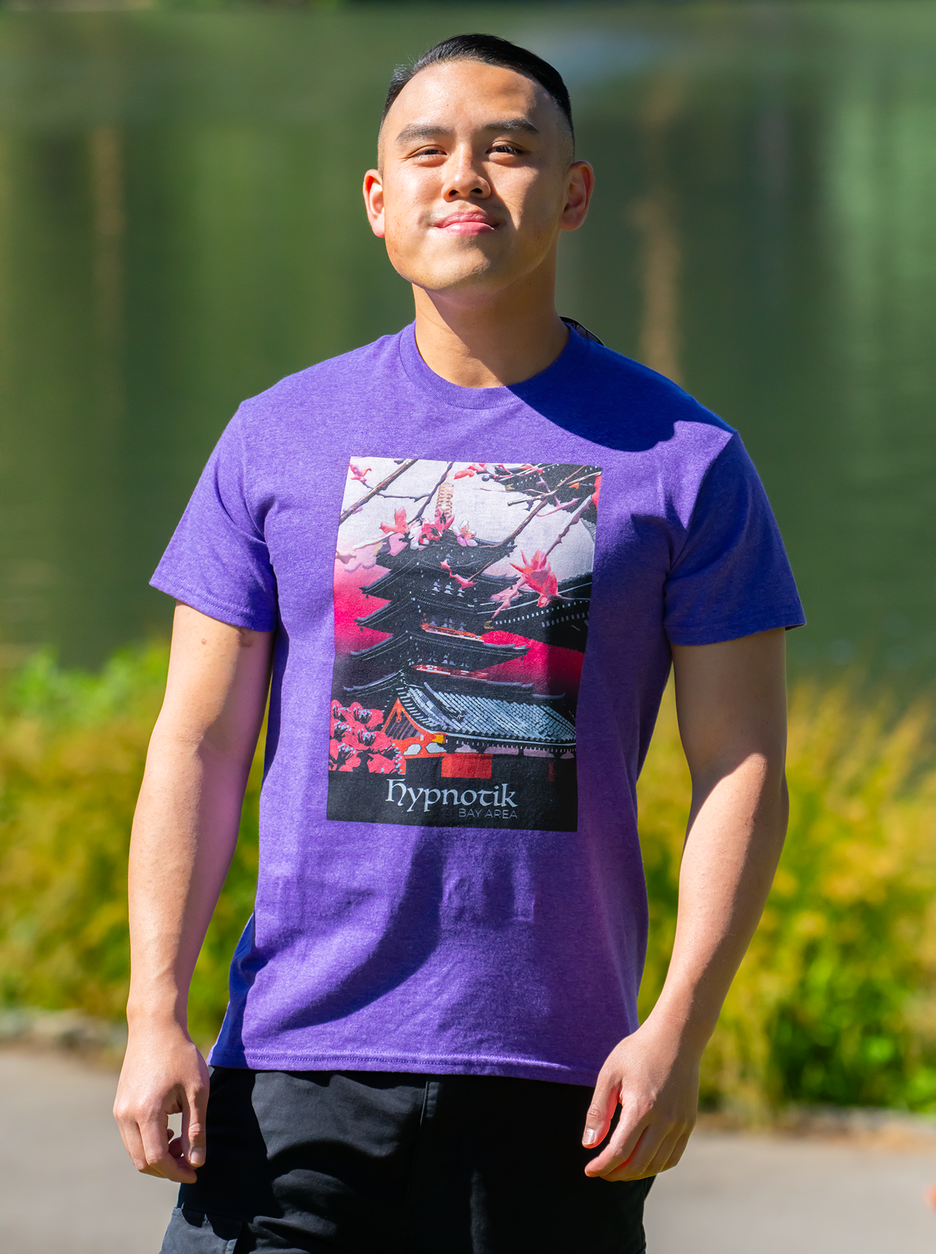 Temple Tee -- (Purple Heather; M)
