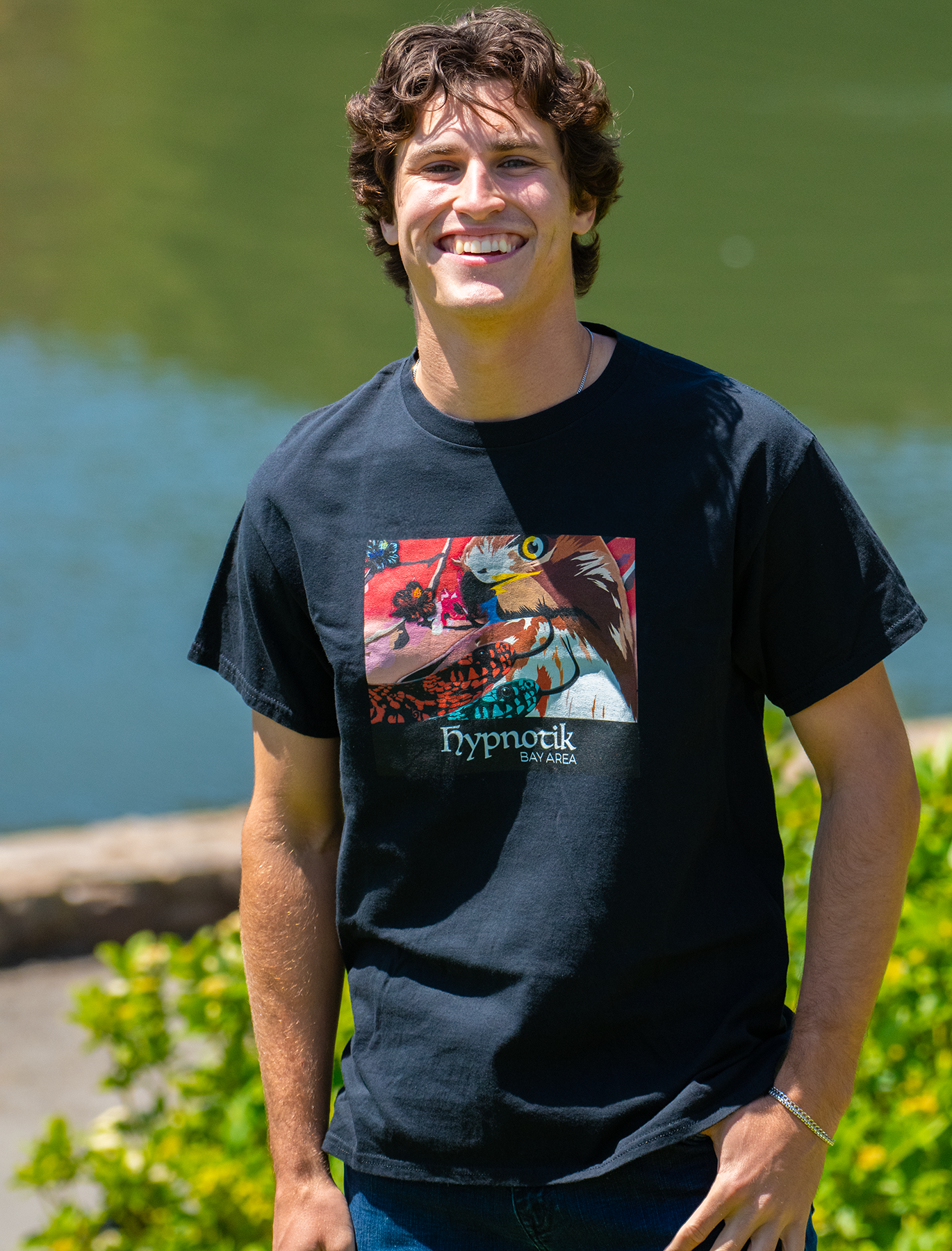 Hawks Vs. Snakes Tee -- (Black; L)