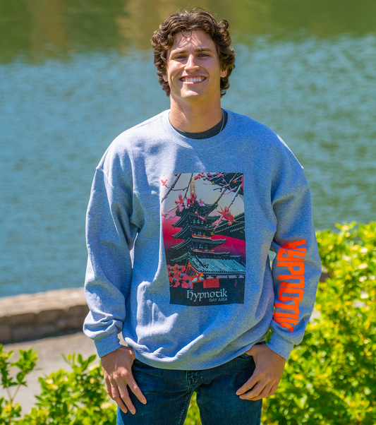 Temple Crew Neck Sweater -- (Gray; XL)