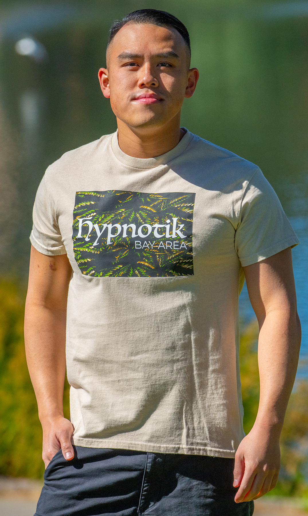 Hazy Green Tee -- (Beige; M)