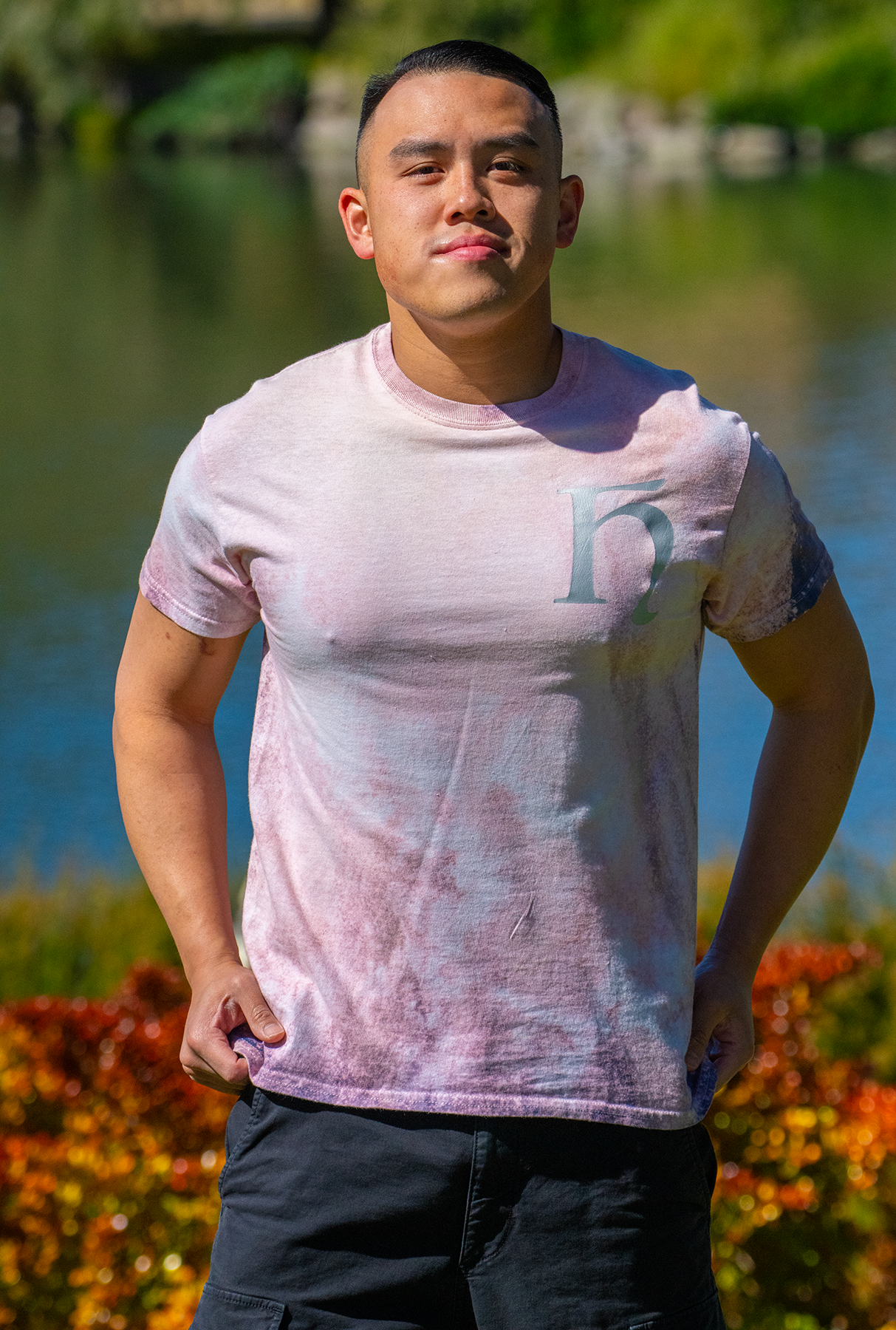 Classic H Tee -- (Purple Bleach; M)