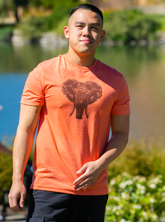 Elephant Tee -- (Orange; M)