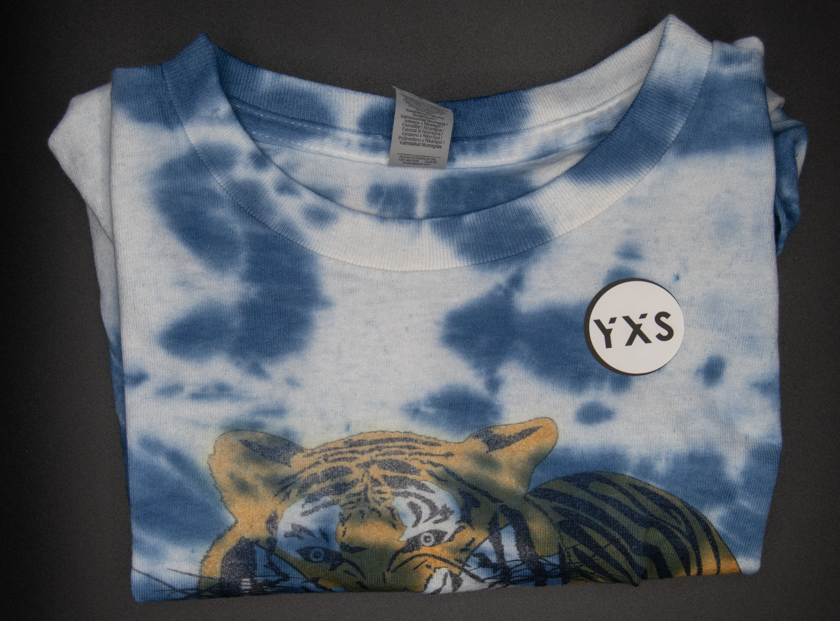 [1] - Tiger (Tie-Dye) Youth Tee -- (Blue; YXS) Hypnotik Bay Area