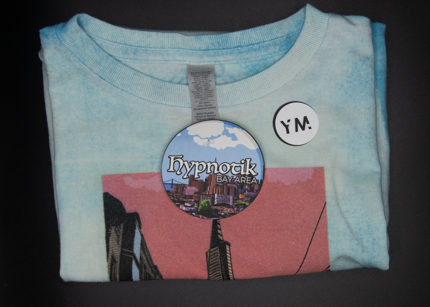 [1] - Good Evening (Bleached) Youth Tee -- (Blue; YM) Hypnotik Bay Area