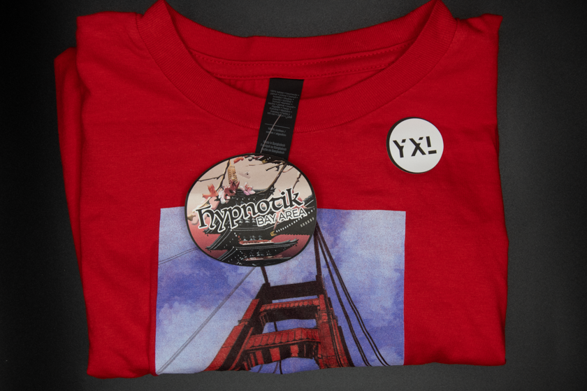 [1] - Golden Views Part I Youth Tee; (Red; YXL) Hypnotik Bay Area