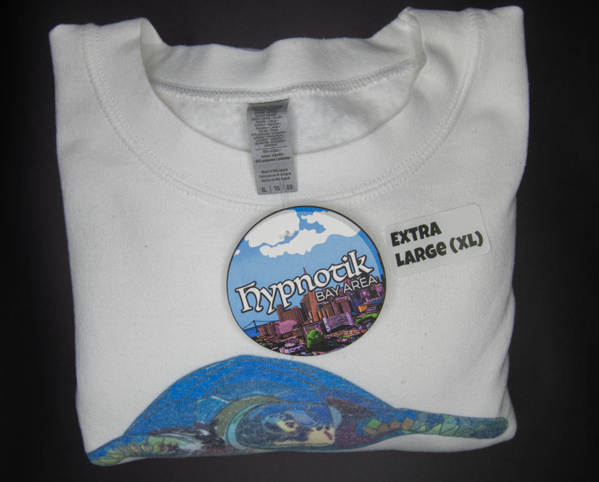 [1] - Turtle Crew Neck Sweatshirt -- White; XL) Hypnotik Bay Area