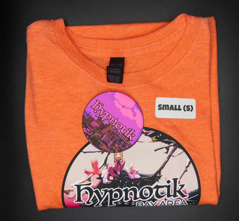 [1] - Temple Badge Tee -- (Orange; S) Hypnotik Bay Area