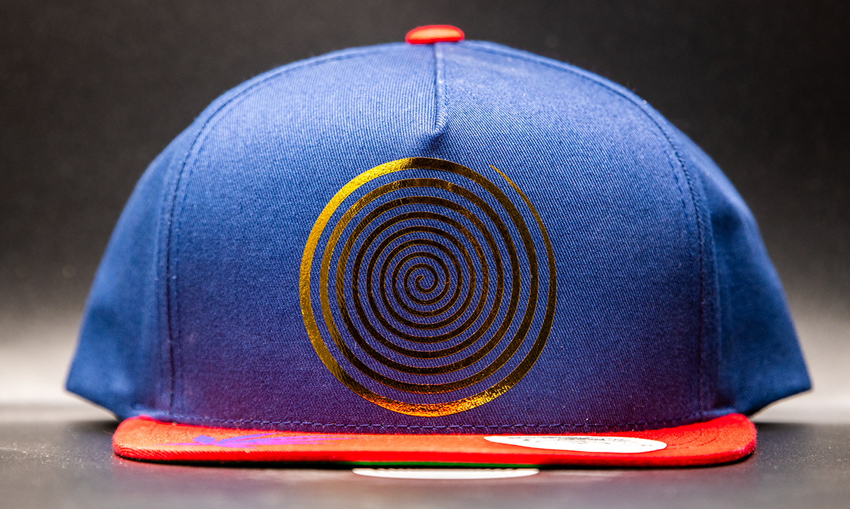 [1] - Gold Emblem (Red/Blue) Leaf -- Snapback Hat Hypnotik Bay Area