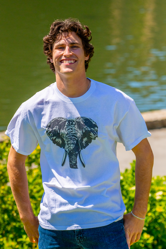 Elephant Tee -- (White; XL)