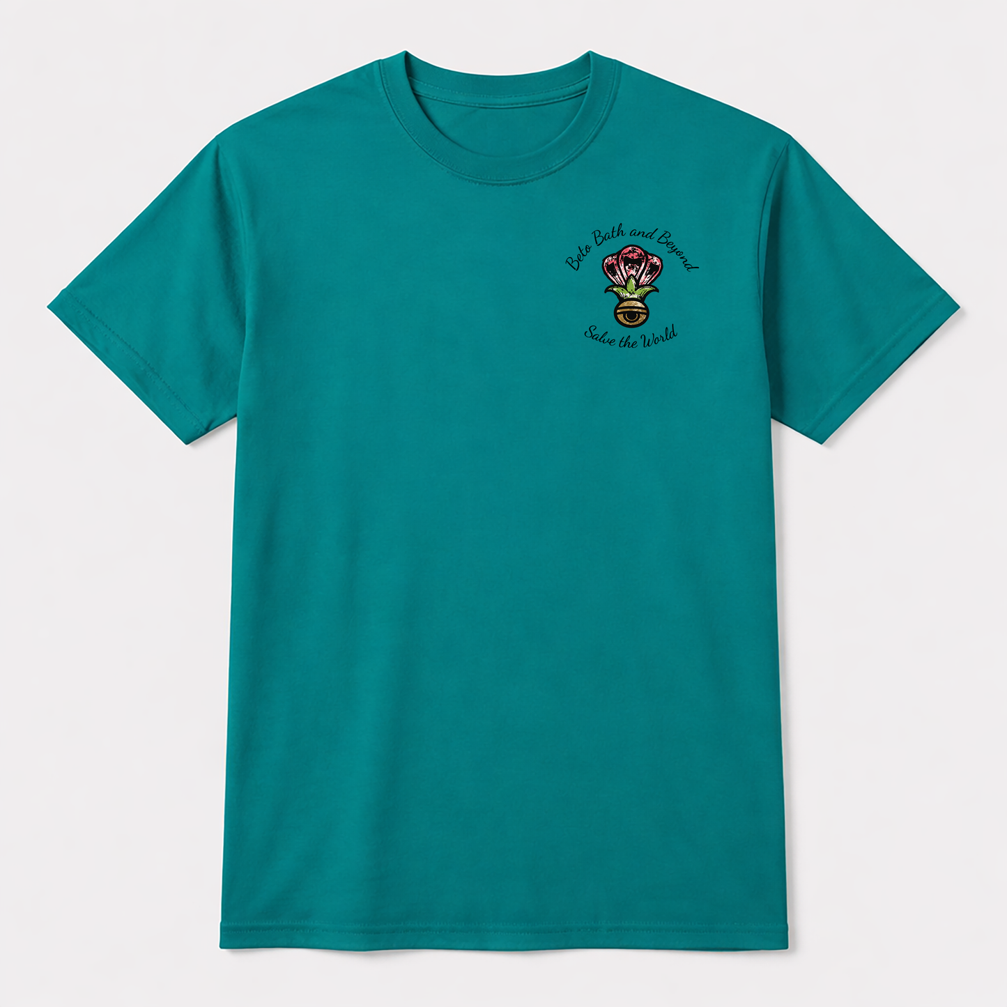 Beto, Bath, & Beyond -- Teal Shirts