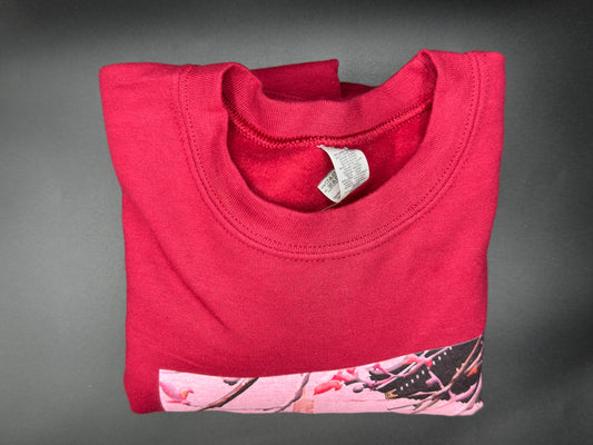 [1] - Temple Crew Neck Sweatshirt (Red; L) Hypnotik Bay Area