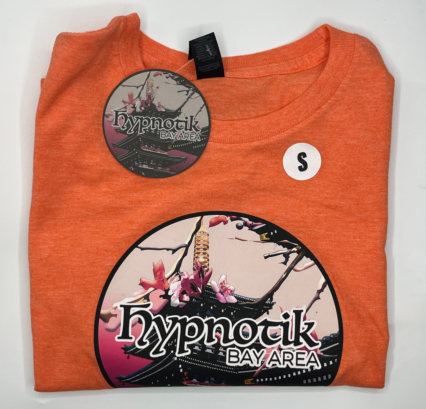 [1] - Temple Badge Tee -- (Orange; S) Hypnotik Bay Area