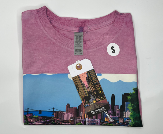 [1] - ADITBP3 Tee -- (Pink/Purple Bleach; S) Hypnotik Bay Area