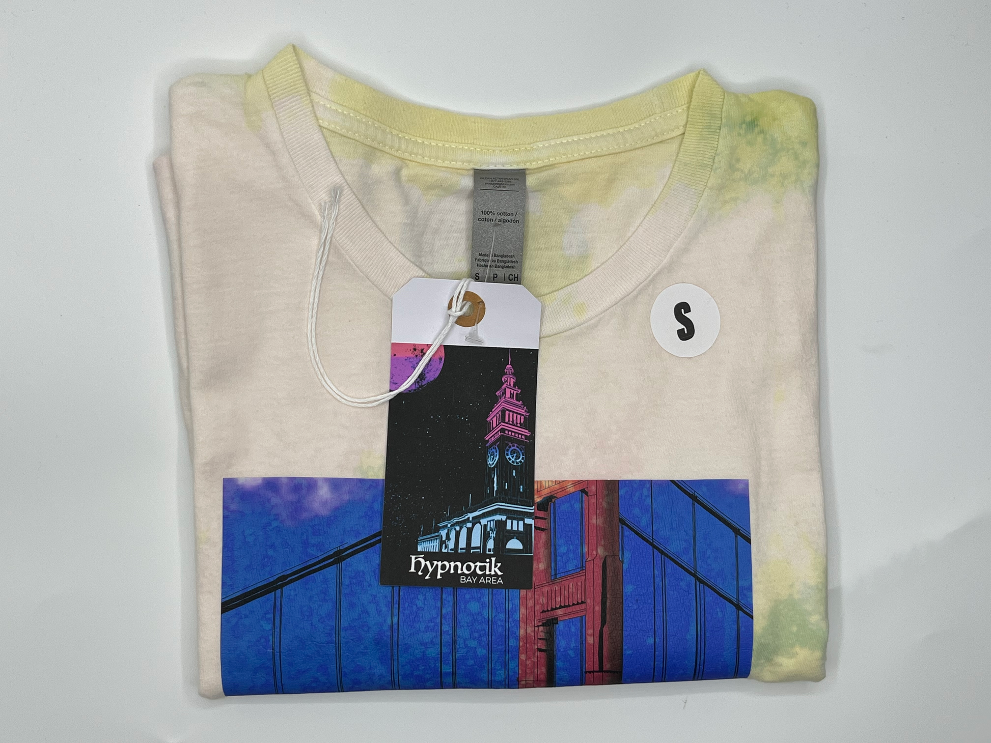 [1] - Purple Sunrise Tee -- (TD Yellow/Green; Bleach; S) Hypnotik Bay Area